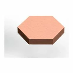 3M™ Bumpon Protective Product SJ5202 - Hexagon - 0.433" W x 0.063" L - Lt. Brown - Pkg of 3000