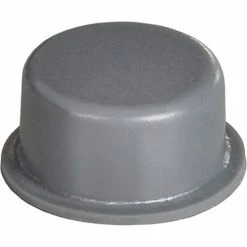 Bumper Specialties Non-Skid Rubber Feet - Cylindrical Flat Top - Gray - 0.250" H x 0.500" W - BS06 - Pkg of 5000