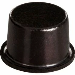 Bumper Specialties Non-Skid Rubber Feet - Cylindrical Flat Top - Black - 0.400" H x 0.650" W - BS11 - Pkg of 2560