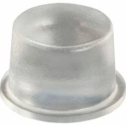 Bumper Specialties Non-Skid Rubber Feet - Cylindrical Flat Top - Clear - 0.400" H x 0.650" W - BS11 - Pkg of 2560