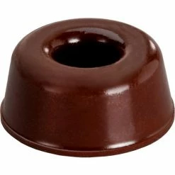 Bumper Specialties Rubber Door Stopper and Wall Protector - Recessed - Black - 0.400" H x 0.880" W - BS17 - Pkg of 1440