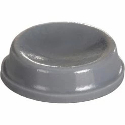 Bumper Specialties Rubber Door Stopper and Wall Protector - Recessed - Gray - 0.140" H x 0.500" W - BS18 - Pkg of 5000