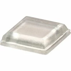 Bumper Specialties Rubber Bumper Pad for Appliances - Square - Clear - 0.100" H x 0.400" W - BS20 - Pkg of 5082