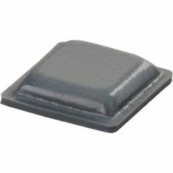 Bumper Specialties Rubber Bumper Pad for Appliances - Square - Gray - 0.100" H x 0.400" W - BS20 - Pkg of 5082