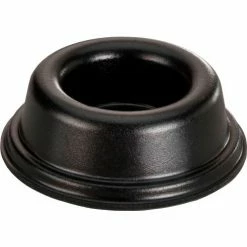 Bumper Specialties Rubber Door Stopper and Wall Protector - Recessed - Black - 0.600" H x 1.810" W - BS30 - Pkg of 500