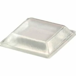Bumper Specialties Rubber Bumper Pad for Appliances - Square - Clear - 0.120" H x 0.500" W - BS32 - Pkg of 5000