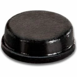 Bumper Specialties Non-Skid Rubber Feet - Cylindrical Flat Top - Black - 0.125" H x 0.375" W - BS34 - Pkg of 6000