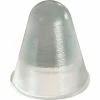 Bumper Specialties Sound Dampening Rubber Bumper Feet - Conical - Clear - 0.886" H x 0.787" W - BS57 - Pkg of 1000 -Mounts popular shop BS57 Clear