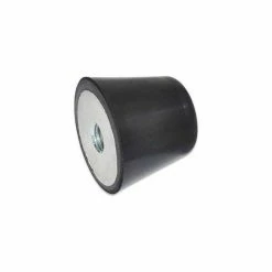 J.W. Winco Vibration/Shock Absorption Mount, Conical, 1.69" H, 364 Max Load, 253-50-3/8X16-55