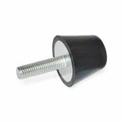 J.W. Winco Vibration/Shock Absorption Mount, Conical, 1.02" H, 205 Max Load, 253-32-5/16X18-9.5-55