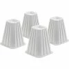 Honey-Can-Do 6-1/2"L x 6-1/2"W Tall Bed Risers, Ivory, Plastic, Fits Up To 2-3/4" Diameter Post, 4 Pack 2 Honey-Can-Do 6-1/2"L x 6-1/2"W Tall Bed Risers, Ivory, Plastic, Fits Up To 2-3/4" Diameter Post, 4 Pack -Mounts popular shop HCD STO 01006