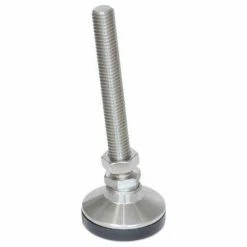 J.W. Winco 10T2SNT SNSM-2.50-5/8X11-2.00-NI "Snap-Lock" Non-Skid Leveling Mounts SS, Threaded Stud