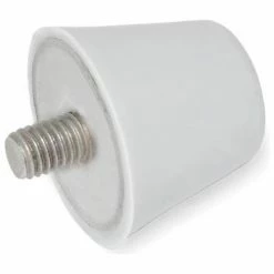 J.W. Winco Silicone Conical Vibration/Shock Absorption Mount - M10 x 1.50 x 20mm Thread - 355 N Max Load