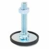 Leveling Foot - Threaded - 1575 Lbs. Capacity - 1.57" Base Dia. - J.W. Winco 40-40-3/8X16-75-A1-SK -Mounts popular shop JWI 40 40 38X16 75 A1 SK
