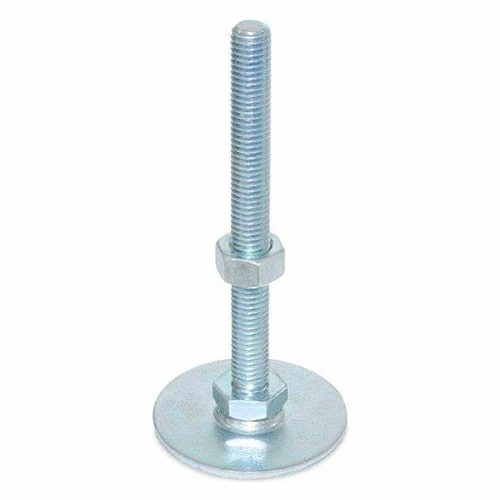 Leveling Foot - Threaded - 1800 Lbs. Capacity - 50mm Base Dia. - J.W. Winco 40-50-M12-125-A0-SK 3 Leveling Foot - Threaded - 1800 Lbs. Capacity - 50mm Base Dia. - J.W. Winco 40-50-M12-125-A0-SK