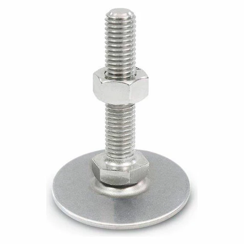 Leveling Foot - Threaded - 2700 Lbs. Capacity - 1.57" Base Dia. - J.W. Winco 41-40-1/2X13-125-D0-S 3 Leveling Foot - Threaded - 2700 Lbs. Capacity - 1.57" Base Dia. - J.W. Winco 41-40-1/2X13-125-D0-S