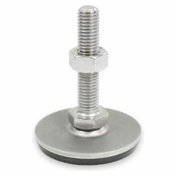 Leveling Foot - Threaded - 2700 Lbs. Capacity - 1.57" Base Dia. - J.W. Winco 41-40-1/2X13-75-D3-SK
