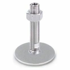 Leveling Foot - Threaded - 2700 Lbs. Capacity - 40mm Base Dia. - J.W. Winco 41-40-M16-100-D0-UK