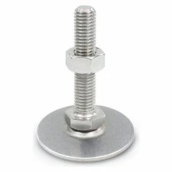 Leveling Foot - Threaded - 3150 Lbs. Capacity - 1.97" Base Dia. - J.W. Winco 41-50-1/2X13-75-D0-SK