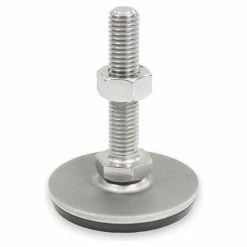 Leveling Foot - Threaded - 3150 Lbs. Capacity - 1.97" Base Dia. - J.W. Winco 41-50-3/8X16-75-D3-S