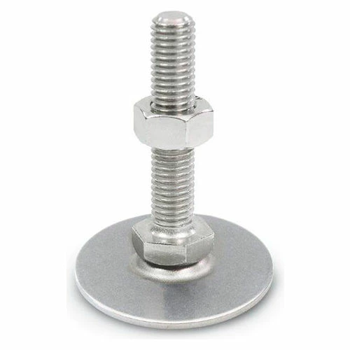 Leveling Foot - Threaded - 3150 Lbs. Capacity - 50mm Base Dia. - J.W. Winco 41-50-M12-125-D0-SK 3 Leveling Foot - Threaded - 3150 Lbs. Capacity - 50mm Base Dia. - J.W. Winco 41-50-M12-125-D0-SK