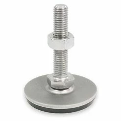 Leveling Foot - Threaded - 4500 Lbs. Capacity - 3.15" Base Dia. - J.W. Winco 41-80-1/2X13-100-D1-S