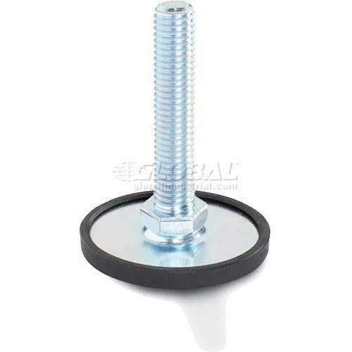 J.W. Winco Leveling Foot W/Plastic Cap, 3/8-16 x 5.91" Stud, 1.97" Base Dia, 6.42"H, 2250 Lbs. Cap, Steel 3 J.W. Winco Leveling Foot W/Plastic Cap, 3/8-16 x 5.91" Stud, 1.97" Base Dia, 6.42"H, 2250 Lbs. Cap, Steel