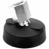 J.W. Winco Leveling Mount w/o Bolt Holes, 3/8-16" Socket, 1.97" Base Dia, 1.75"H, 4000 Lbs. Load Cap - USA