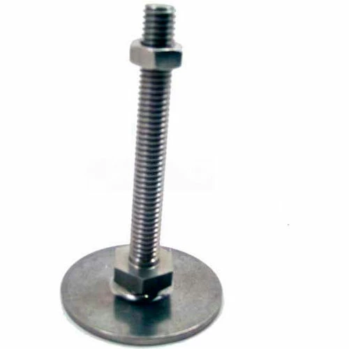 J.W. Winco Leveling Foot, 1/2-13 x 3.93" Stud, 2.36" Base Dia, 4.37"H, 2250 Lbs. Cap, 304 SS 3 J.W. Winco Leveling Foot, 1/2-13 x 3.93" Stud, 2.36" Base Dia, 4.37"H, 2250 Lbs. Cap, 304 SS