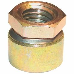 Morton Machine Works Standard Toggle Pad - 1/2-13" Thread - 3/4" Dia. - 15/16" H - Steel - Zinc - 7000 Lb. Load