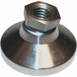 Morton Machine Works Standard Leveling Mount - Steel - 5/8-11 Thread - 2-1/2" Dia. x 1-1/4" H - 6000 Lb. Capacity