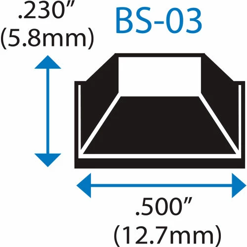 Bumper Specialties Rubber Bumper Pad for Appliances - Square - White - 0.230" H x 0.500" W - BS03 - Pkg of 5000 4 Bumper Specialties Rubber Bumper Pad for Appliances - Square - White - 0.230" H x 0.500" W - BS03 - Pkg of 5000 - Image 2